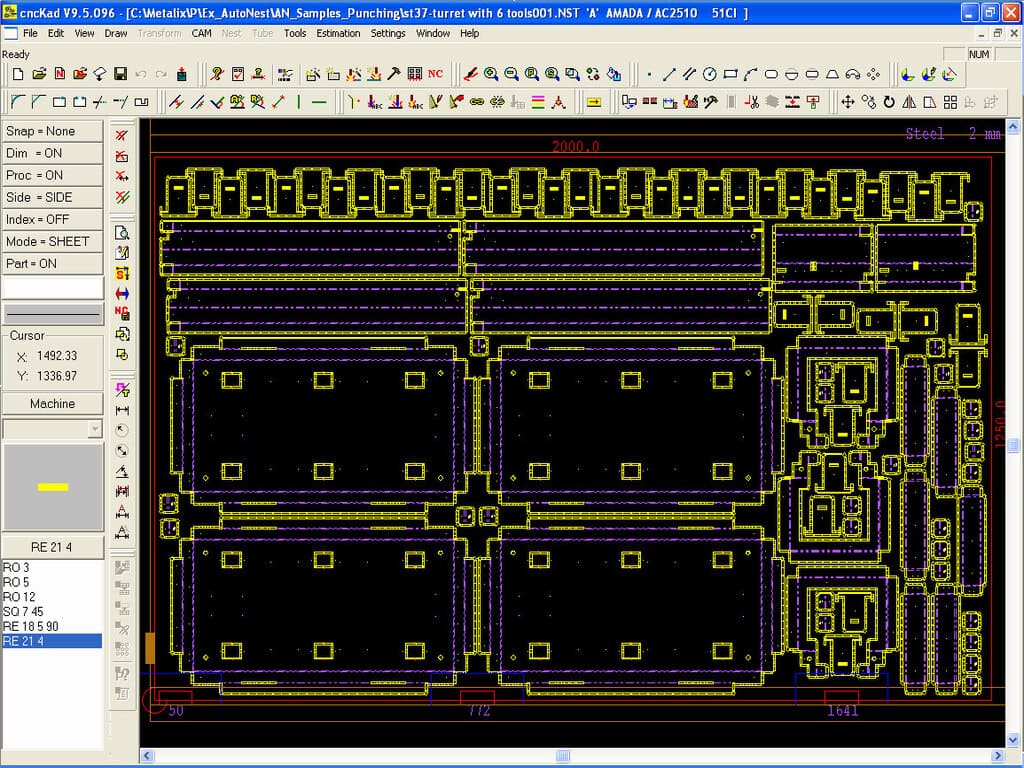 General CAM Sheet Metal Processing Program